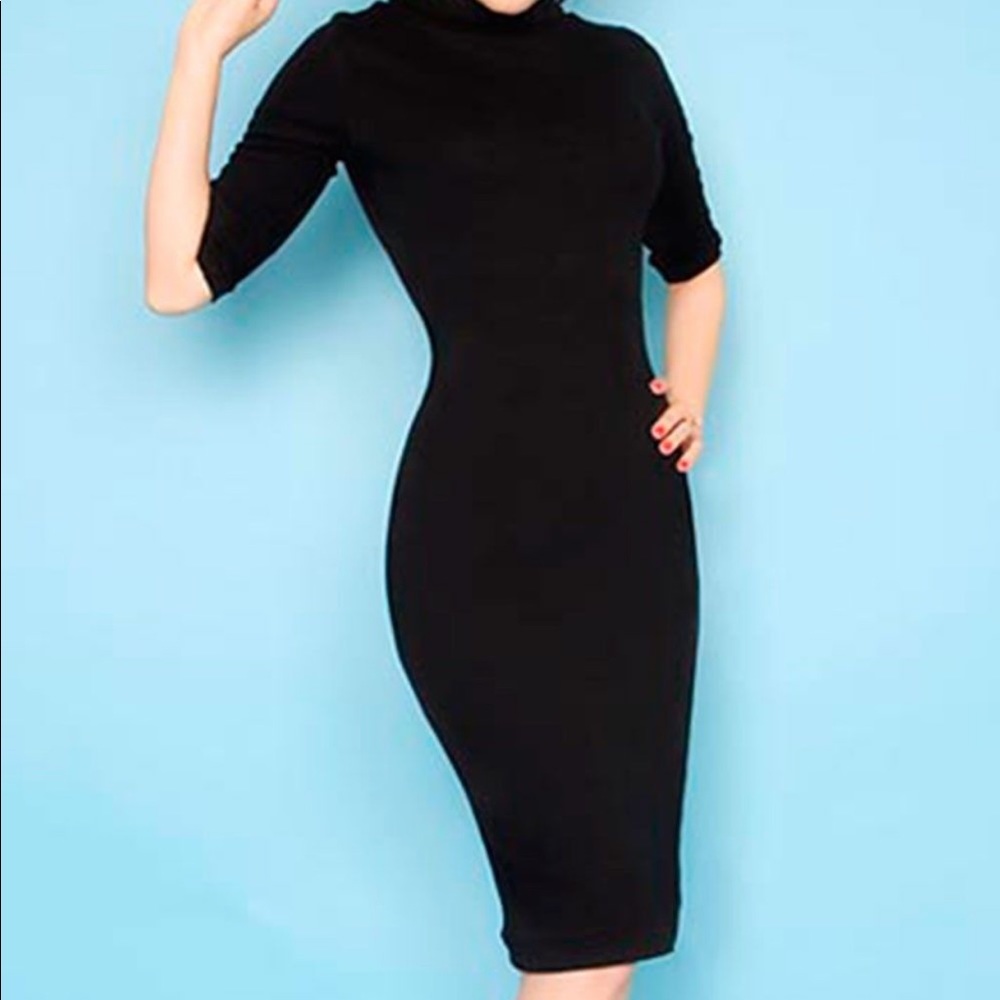 Pin up girl clothing black dress